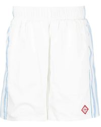 CASABLANCA - Logo-Appliqué Stripe-Detail Shorts - Lyst
