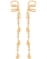 Chloé - Chloé Droplet Chain Earrings - Lyst