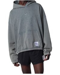 Satisfy - Mothtech Distressed Hoodie - Lyst