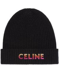 Celine - Embroidered Beanie - Lyst