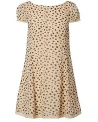 Posse - Priscilla Animal-Print Silk Minidress - Lyst