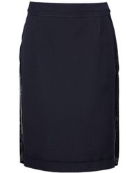 Maison Margiela - Raw Hem Midi Skirt - Lyst