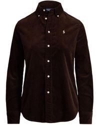 Polo Ralph Lauren - Corduroy Logo Embroidered Shirt - Lyst