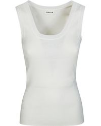 P.A.R.O.S.H. - P.A.R.O..H. Ribbed Scoop-Neck Tank Top - Lyst