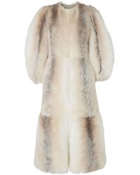 Fendi - Fur Oversized Coat - Lyst