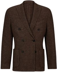BOSS - Classic Check Blazer - Lyst