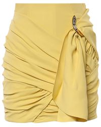 Celine - Pleated Midi Skirt - Lyst