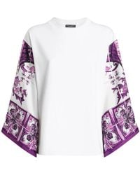 Dolce & Gabbana - Majolica-Print Blouse - Lyst