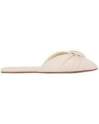 Chloé - Chloé Suzie Knotted Flat Mules - Lyst