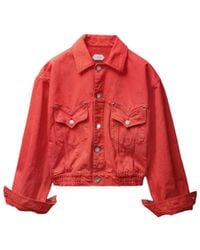 Versace - Oversized Denim Jacket - Lyst