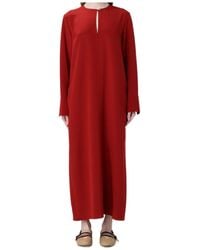 Max Mara - Punghia Keyhole-Detail Long-Sleeve Maxi Dress - Lyst