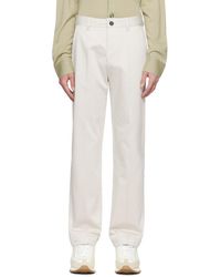 Ami Paris - Straight-Leg Cotton Trousers - Lyst
