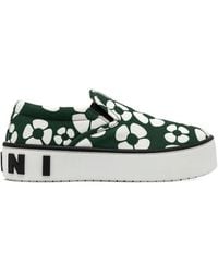 Marni - X Charatt Floral Printed Sneakers - Lyst
