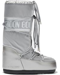 Moon Boot - Icon Gloss Flat Boots - Lyst