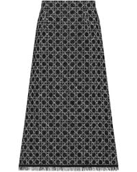 Dior - Mid-Length Macrocannage Flared Skirt - Lyst