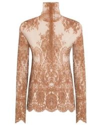 Dolce & Gabbana - Chantilly Lace Blouse - Lyst