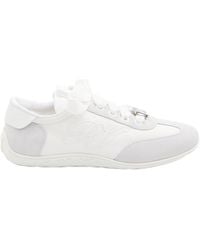Roger Vivier - Embroidered Buckle Sneakers - Lyst