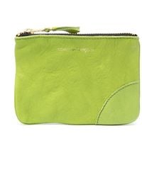 Comme des Garçons - Washed Zip-Up Leather Pouch - Lyst