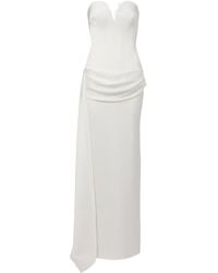Alex Perry - Bridal Draped Strapless Gown - Lyst