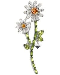 Prada - Floral Brooch - Lyst