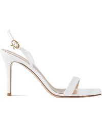 Gianvito Rossi - Ribbon Open Toe Sandals - Lyst