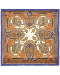 Saint Laurent - Paisley Print Scarf - Lyst