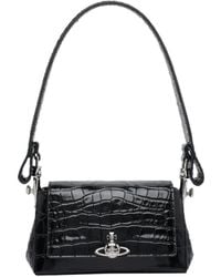 Vivienne Westwood - Orb Plaque Embossed Small Shoulder Bag - Lyst