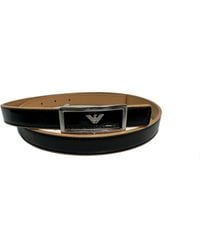 Emporio Armani - Eagle Label Double-Sided Belt - Lyst