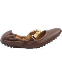 Tod's - Ring Embellished Ballerinas - Lyst