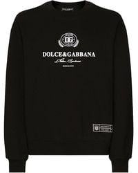 Dolce & Gabbana - Logo Printed Jersey Sweatshirt - Lyst