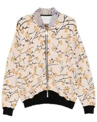 forte_forte - Long-Sleeve Zip-Fastening Cardigan - Lyst