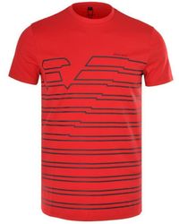 Armani Jeans - Logo Pattern T-Shirt - Lyst