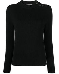 Rabanne - Rabanne Long Sleeved Crewneck Knitted Jumper - Lyst