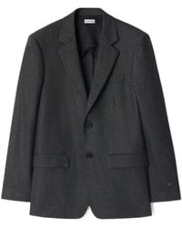 Burberry - Check Wool Cashmere Tailored Jacket - Lyst