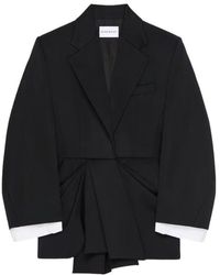 Givenchy - Single-Breasted Draped Jacket - Lyst