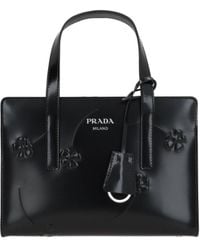 Prada - Logo-Printed Zipped Tote Bag - Lyst