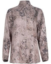 Alysi - Floral-Print Buttoned Shirt - Lyst
