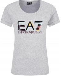 EA7 - Logo Printed T-Shirt - Lyst