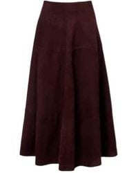 Nour Hammour - Opera Leather Maxi Skirt - Lyst