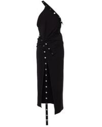 The Attico - Embellished Jersey Midi Dress - Lyst