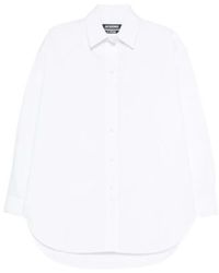 Jacquemus - Long-Sleeve Curved-Hem Shirt - Lyst