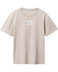 Alexander Wang - T By Blade Logo-Embossed T-Shirt - Lyst