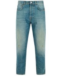AMISH - Button-Fly Five-Pocket Jeans - Lyst
