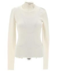 JOSEPH - Long-Sleeve Ribbed Sweater - Lyst