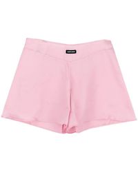 Miu Miu - Logo Patch Shorts - Lyst