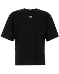 Marine Serre - Moon Logo Jersey Ss T-Shirt - Lyst