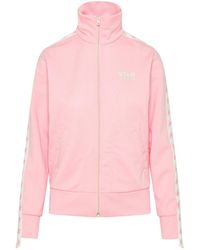 Golden Goose - Denise Star Collection Zipped Sweatshirt With Strip And Contrasting Stars - Lyst