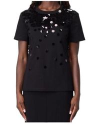 Max Mara - Studio Embellished Crewneck T-Shirt - Lyst