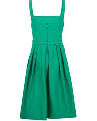 Ralph Lauren Ralph Lauren Belted Faille & Jersey Cocktail Dress in Black |  Lyst