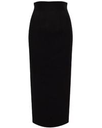 KHAITE - The Loxley High-Waisted Midi Skirt - Lyst